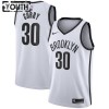 NBA Børn Trøje Brooklyn Nets Seth Curry 30 2022-23 Nike Association Edition Hvid Swingman